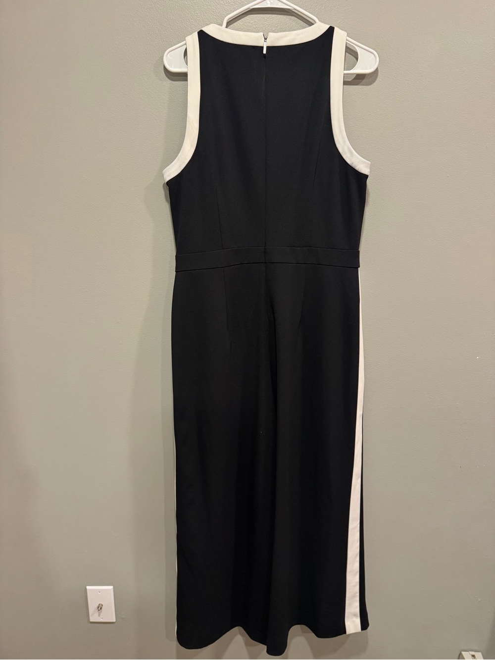 Karl Lagerfeld Striped Jumpsuit in Black and White Size 12 - Picture 3 of 7